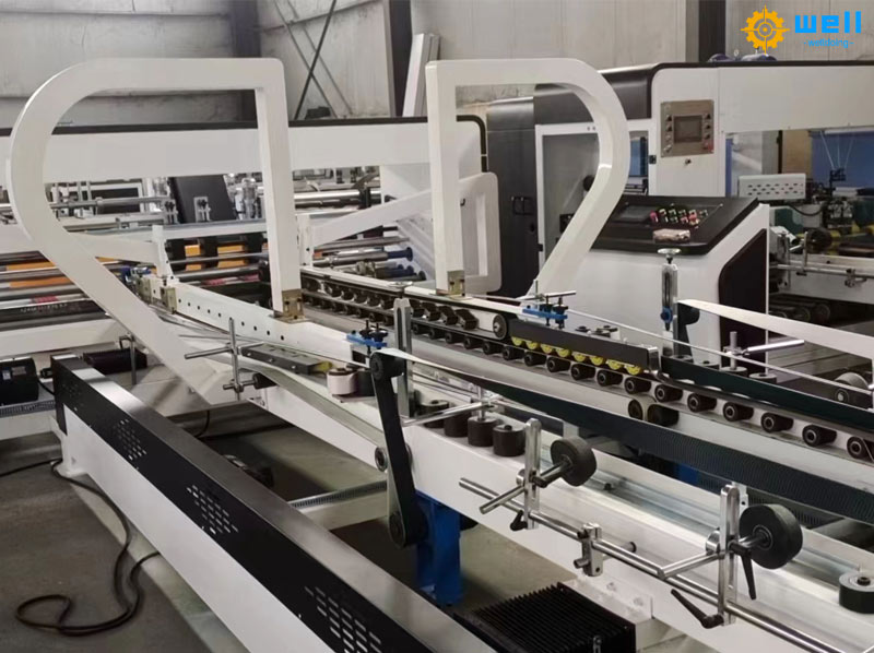 Fully automatic carton box folder gluer machine