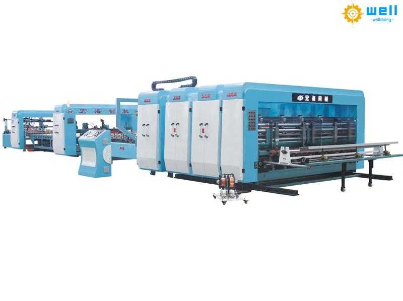 Industry development of fully automatic box stitching machine