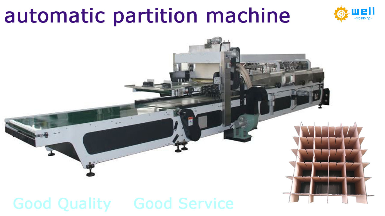 corrugated cardboard partition assembler machine