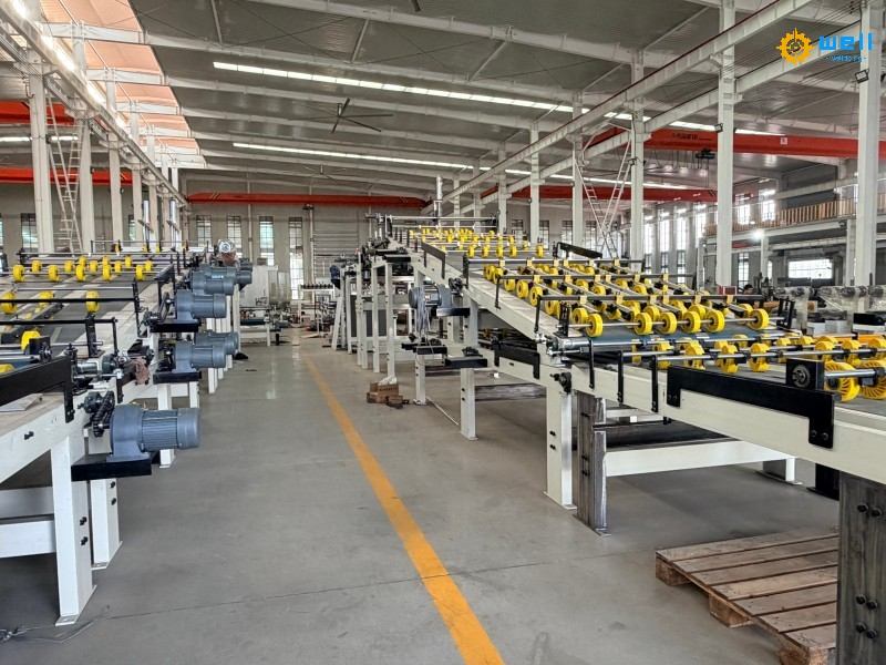 Grey hard cardboard production line