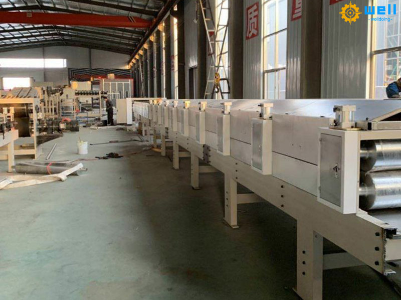 Automatic grey hardboard production line