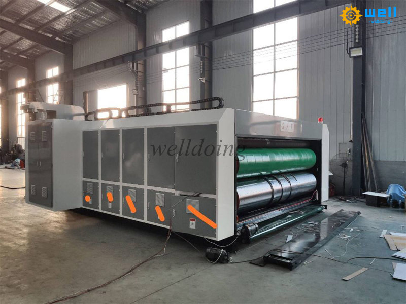 Flexographic ink printing slotting die cutting equipment