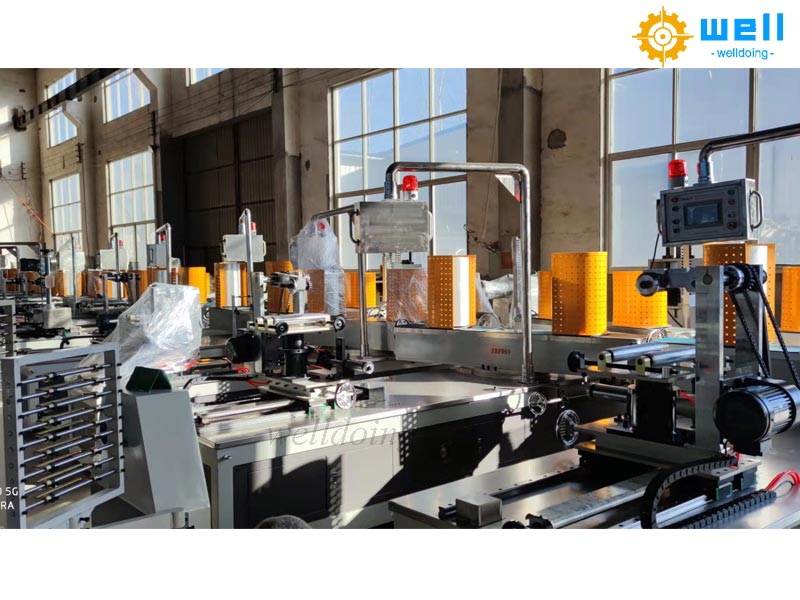 Starting steps of paper tube making machine
