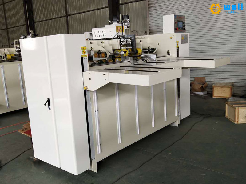 Proper using semi-automatic stitching box machine